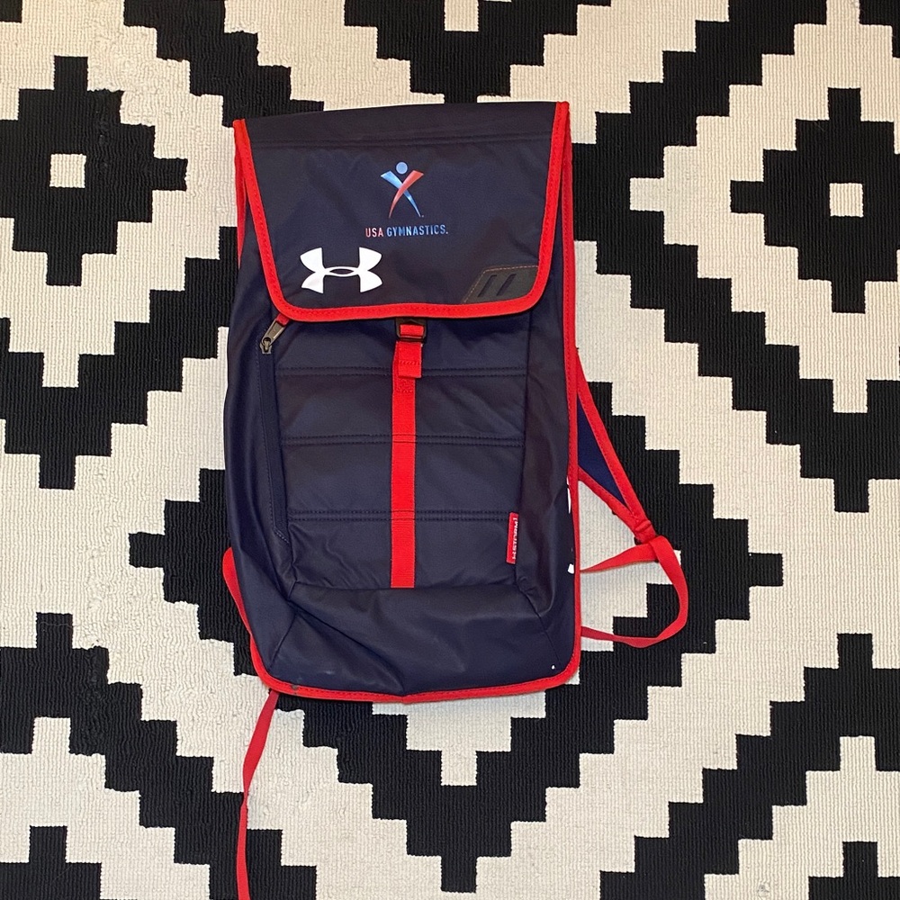 Under Armour Backpack in Navy and Red